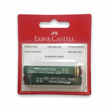 Faber Castell Super Polymer Leads 0.5 HB Pack of 2 The Stationers